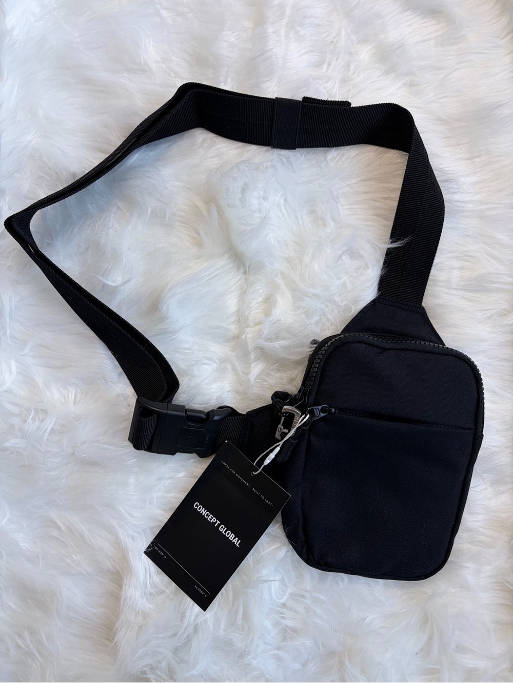Concept Global Hands Free RFID Protected Mini Travel Sling Bag